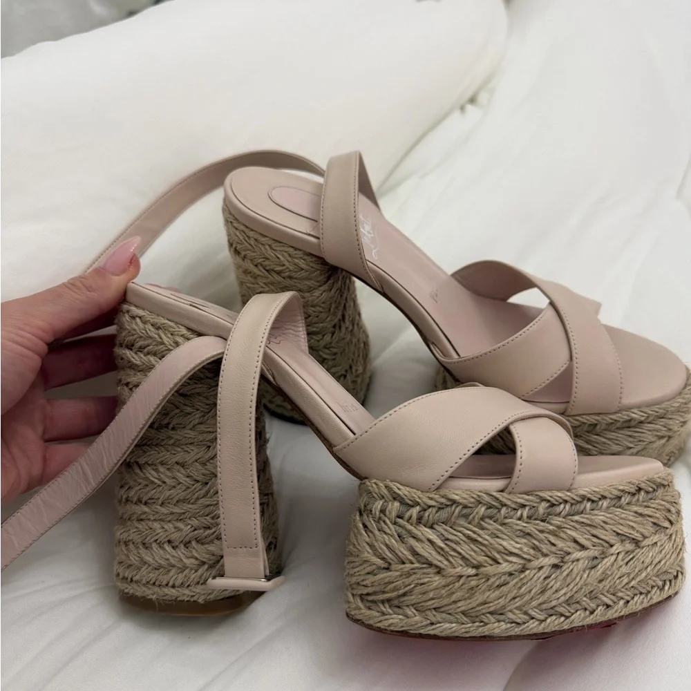 Women’s Nude Platform Espadrille Sandals
